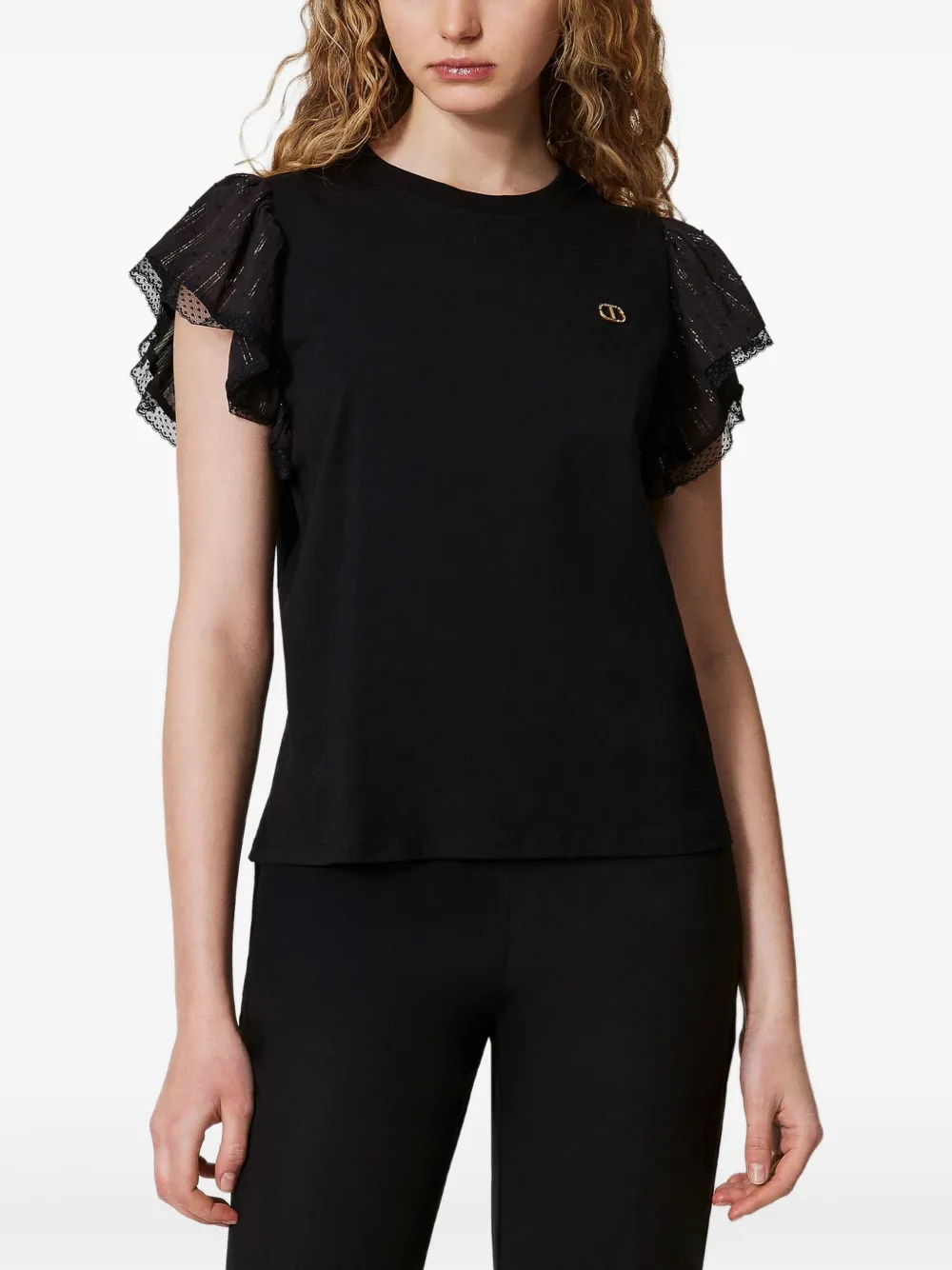 TWINSET playera con volantes en las mangas | Playeras y jerséis | Image 2