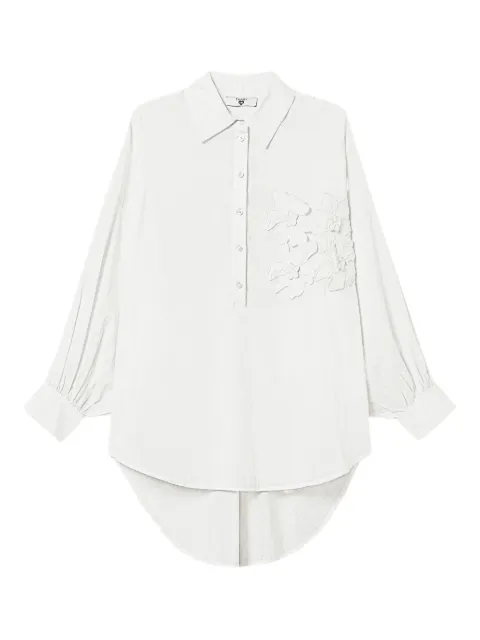 TWINSET floral-appliqué shirt