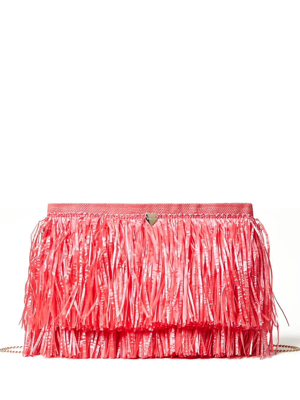 TWINSET Clutch com franjas | Rosa | Image 1
