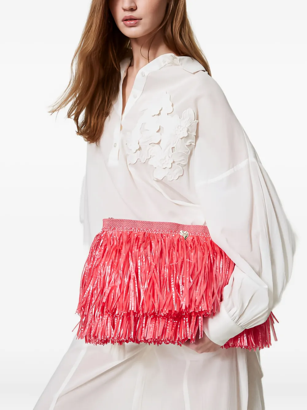 TWINSET Clutch com franjas | Image 2