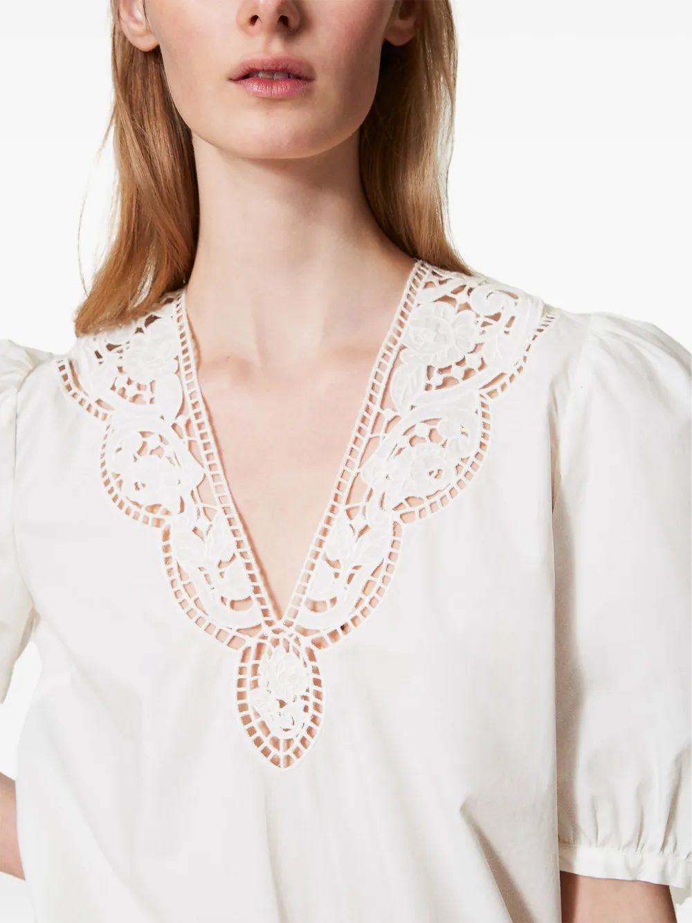 TWINSET Broderie anglaise shirt Wit