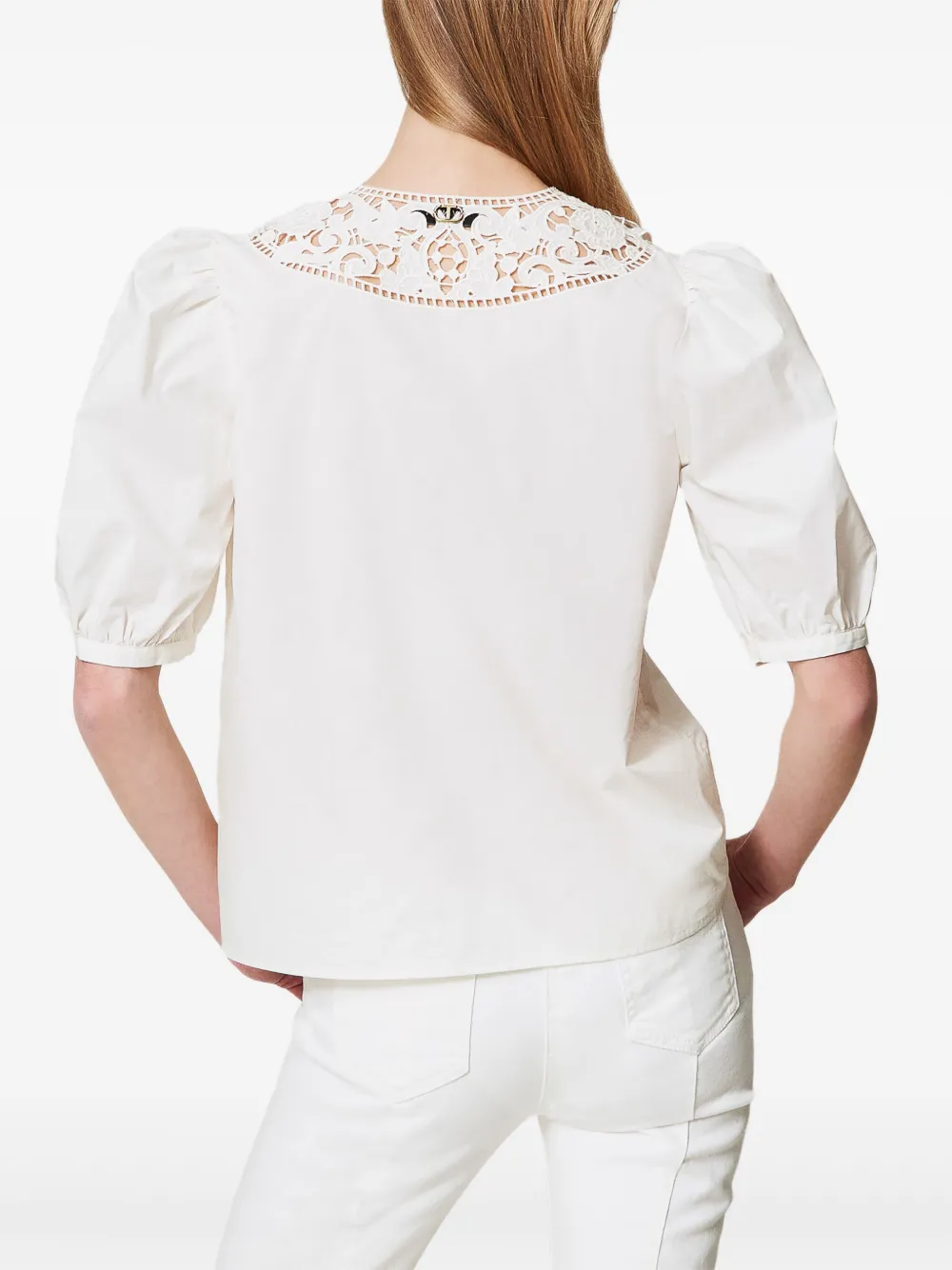 TWINSET Broderie anglaise shirt Wit