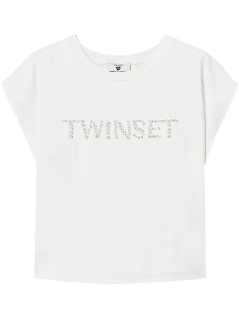 TWINSET playera con logo bordado