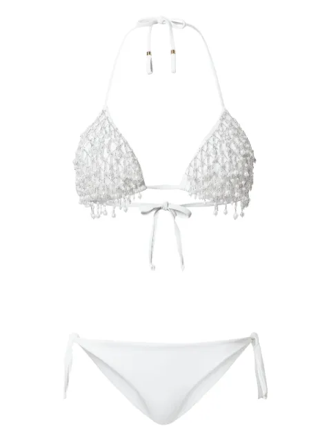 TWINSET bikini estilo triángulo con cuentas
