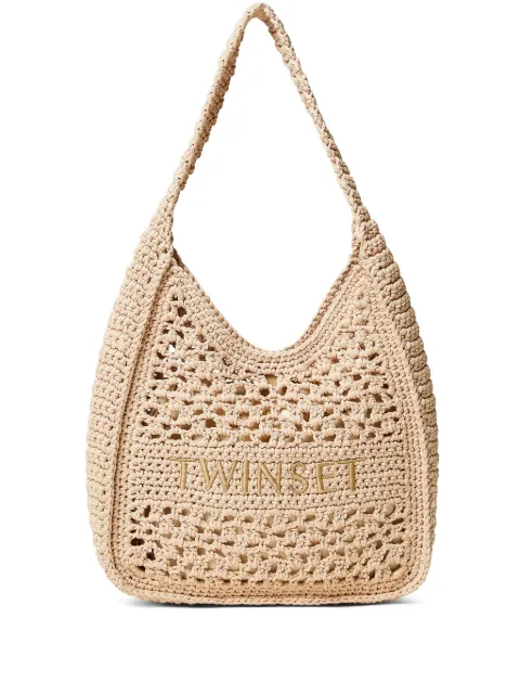 TWINSET logo-embroidered tote bag