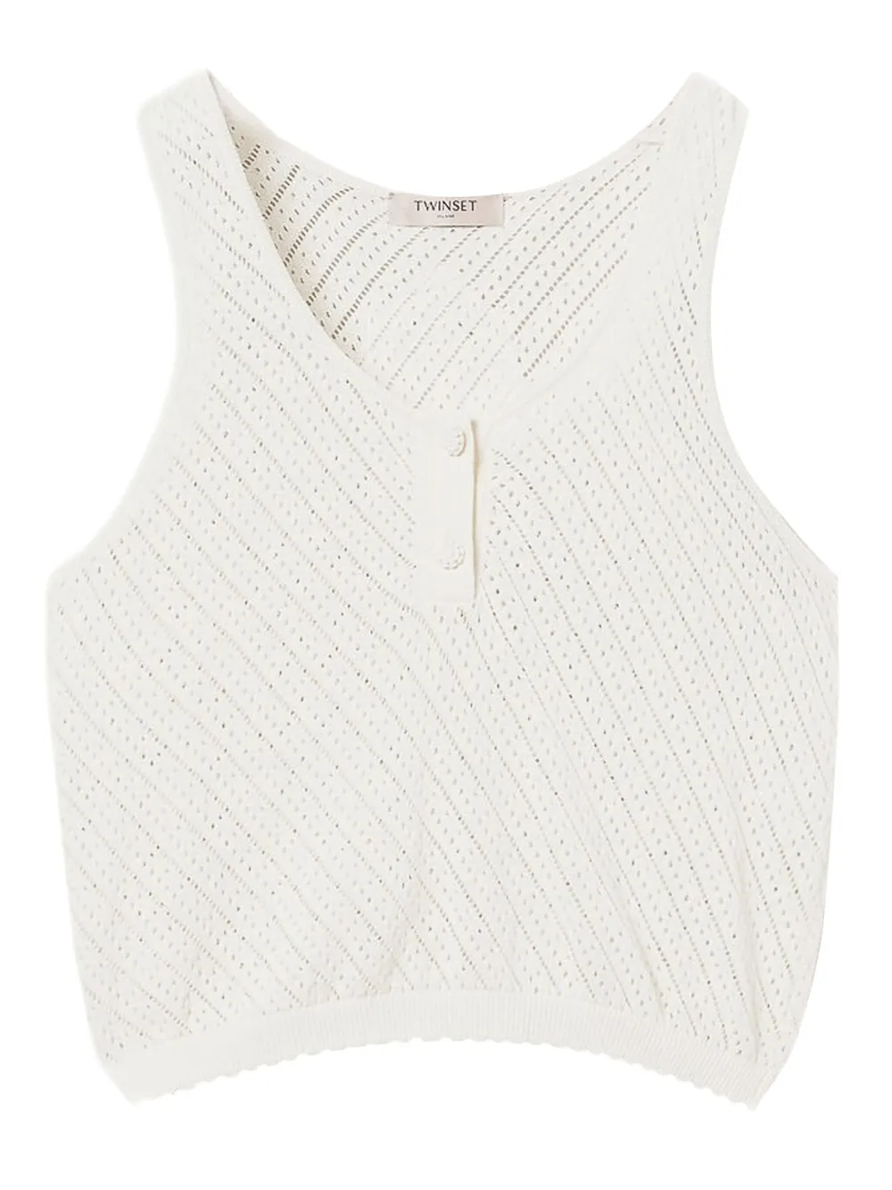 TWINSET knitted sleeveless top | White | Image 1