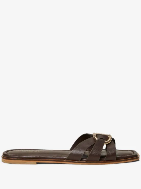 TWINSET logo-buckle slides 