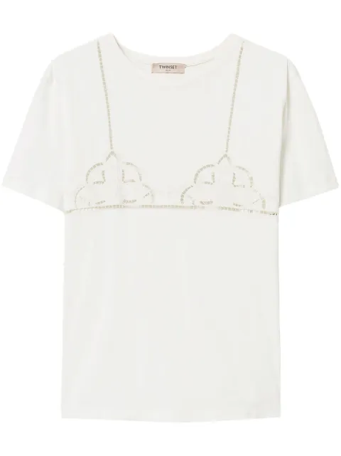 TWINSET playera de algodón