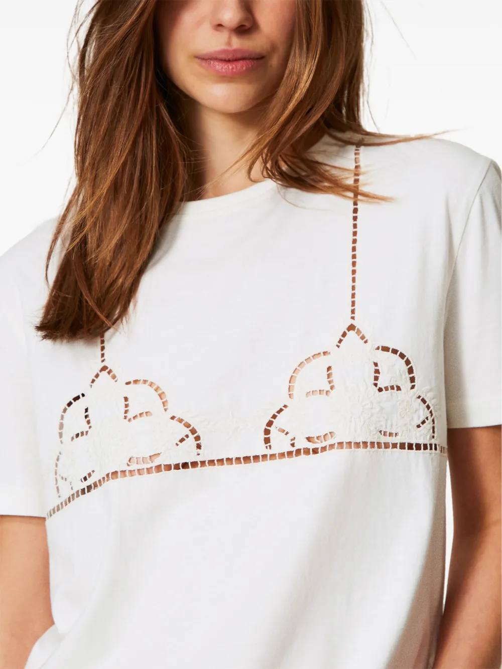 TWINSET Katoenen T-shirt Wit
