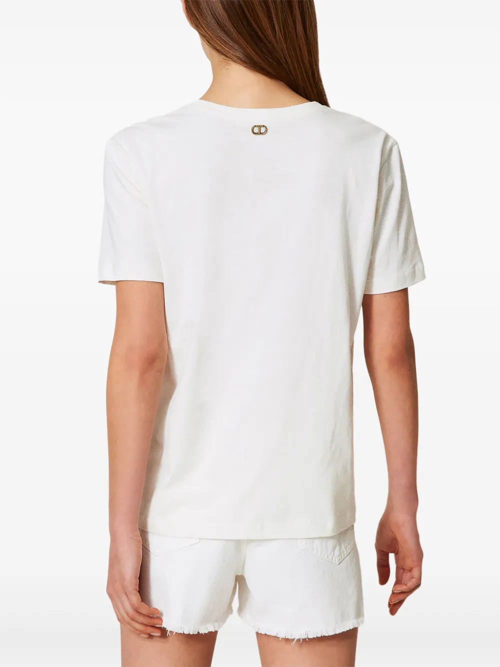 TWINSET Katoenen T-shirt Wit