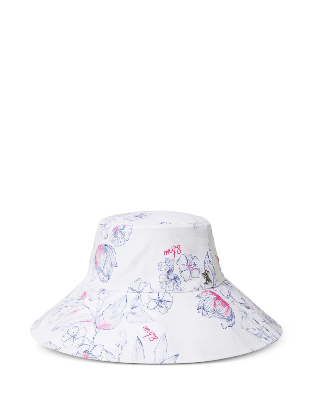 TWINSET フローラル バケットハット - ホワイト TWINSET フローラル バケットハット - ホワイト