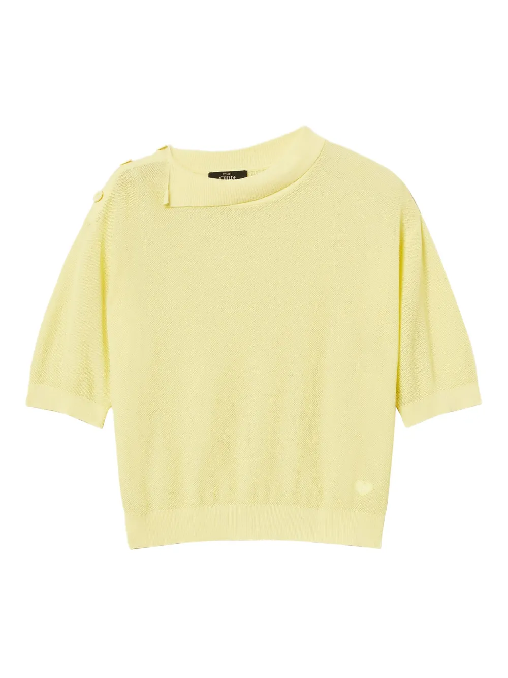 TWINSET button-detail short-sleeve top | Yellow | Image 1