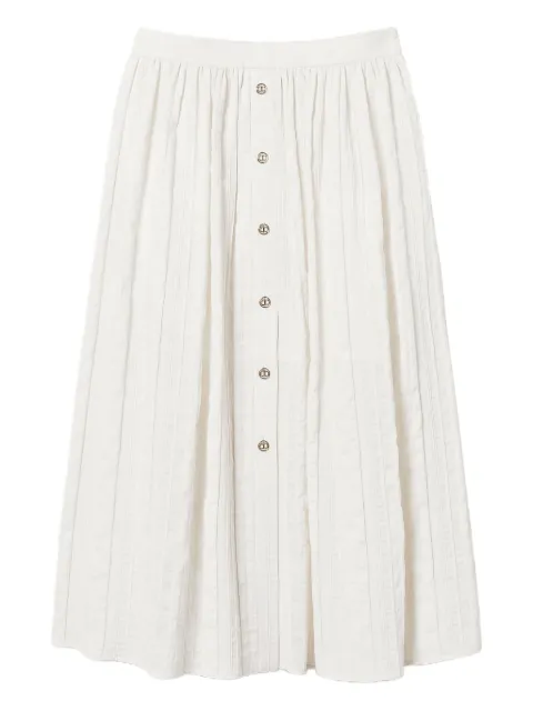 TWINSET linen-blend skirt