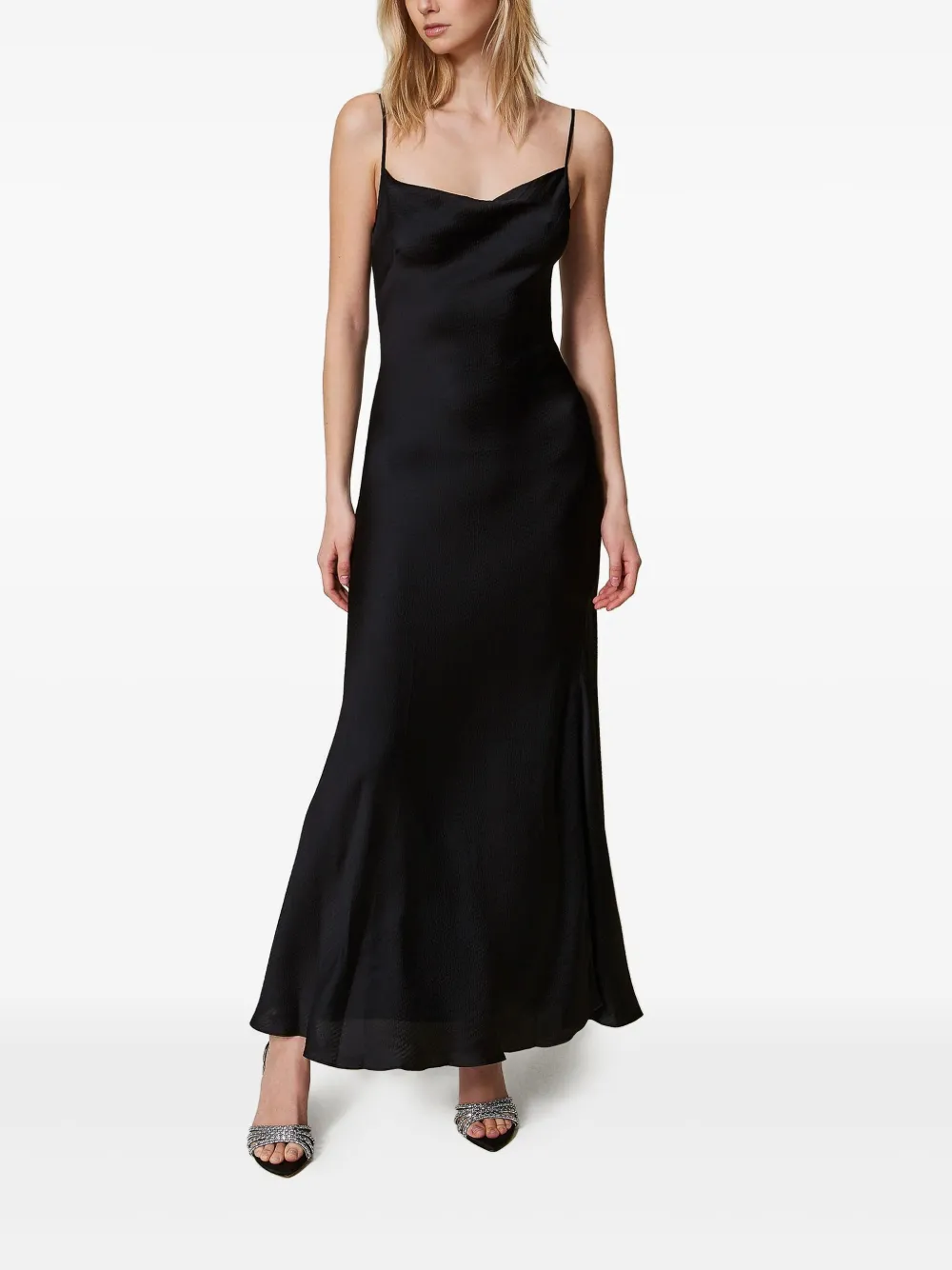 TWINSET spaghetti strap dress - Zwart