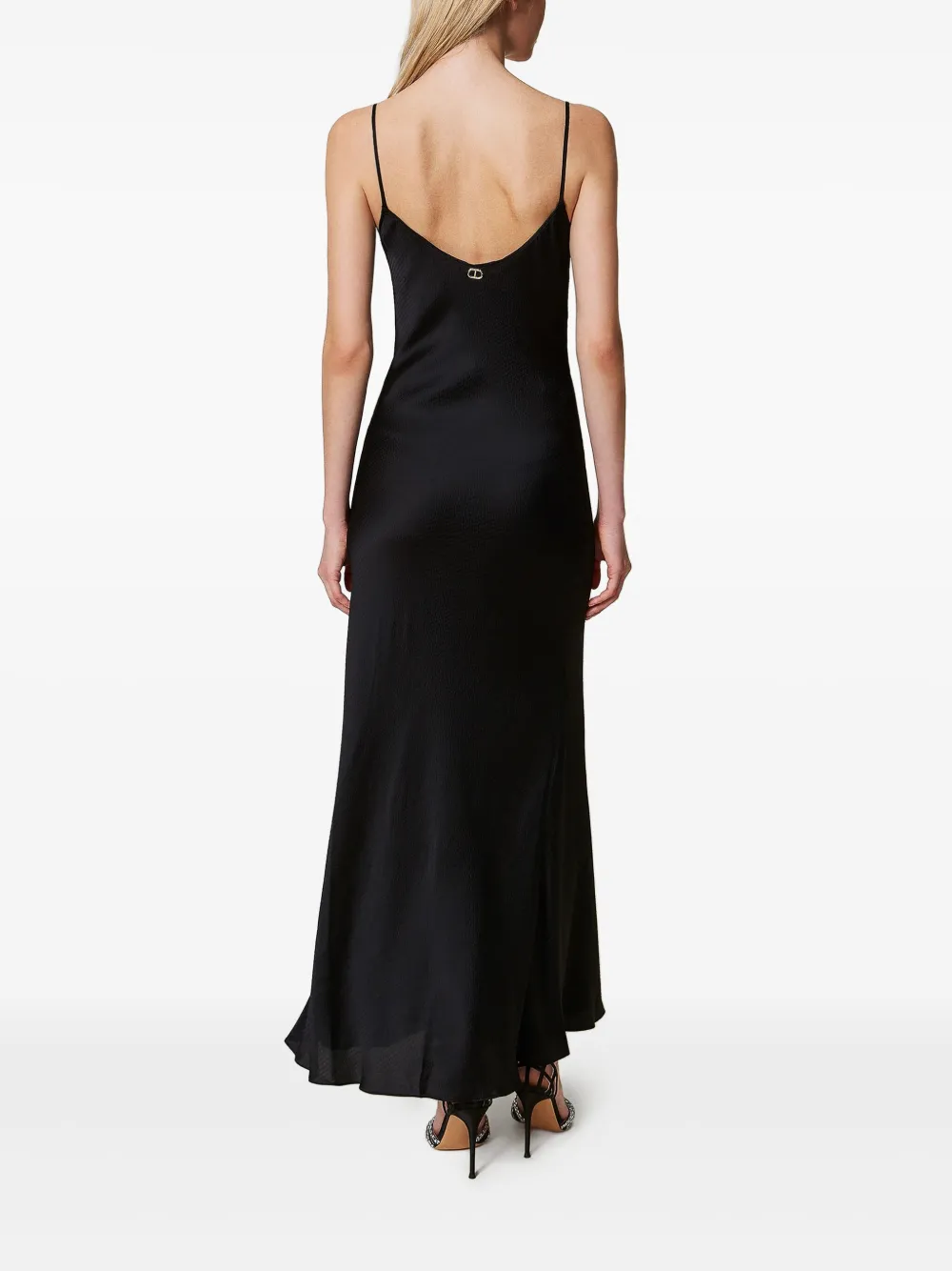 TWINSET Jurk met spaghettibandjes Zwart