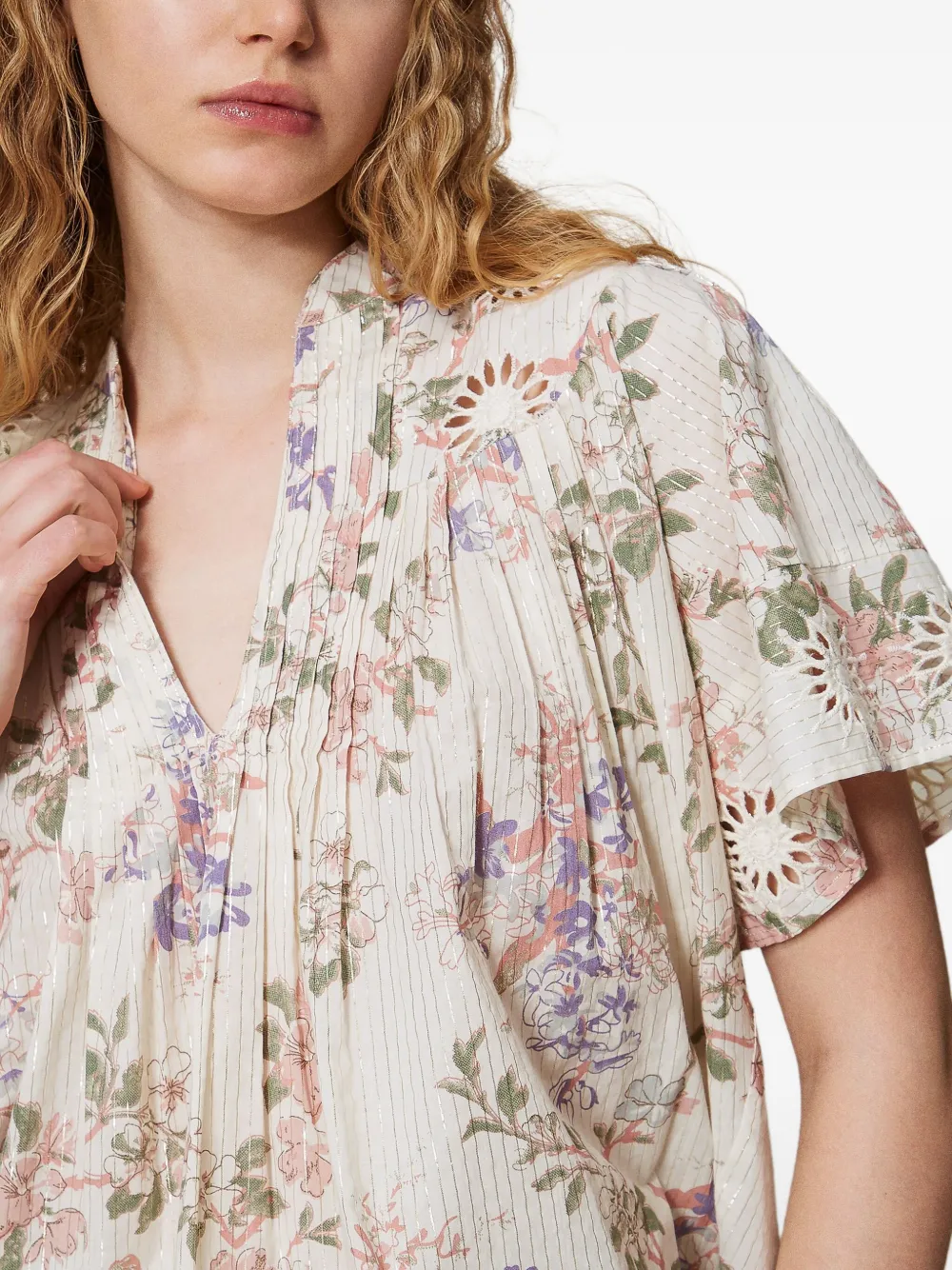 TWINSET Geweven blouse Beige