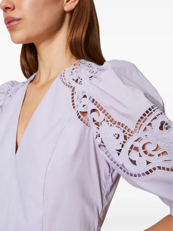 TWINSET オープンワーク ドレス | パープル | FARFETCH JP