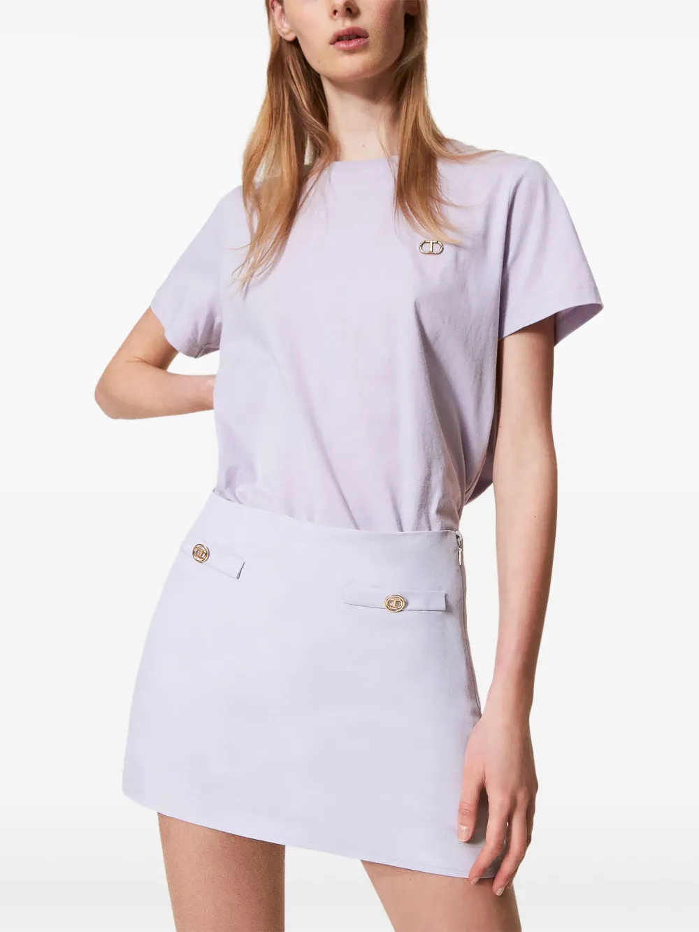 TWINSET falda con logo estampado | Faldas de cintura alta | Image 2