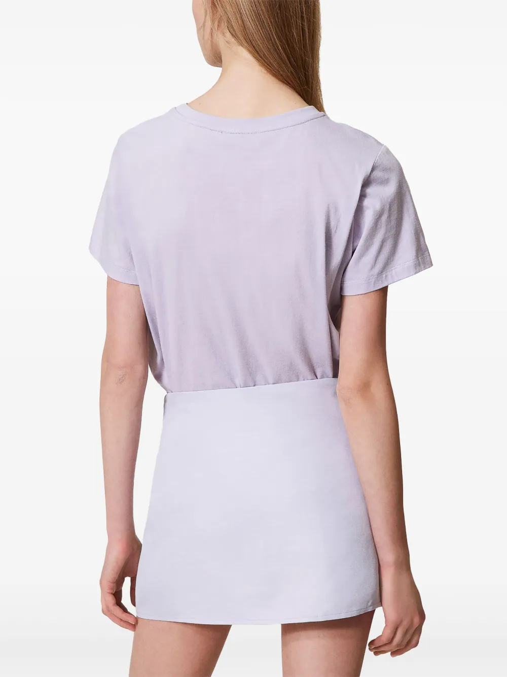 TWINSET Rok met logo Paars