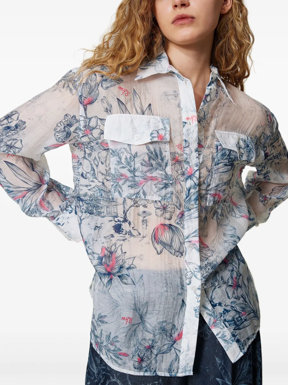 TWINSET Blouse met print Wit