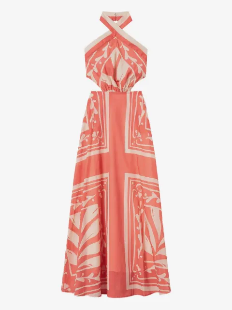 TWINSET printed halterneck maxi dress