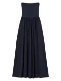 TWINSET strapless pleated maxi dress - 11956_CLASSIC BLUE