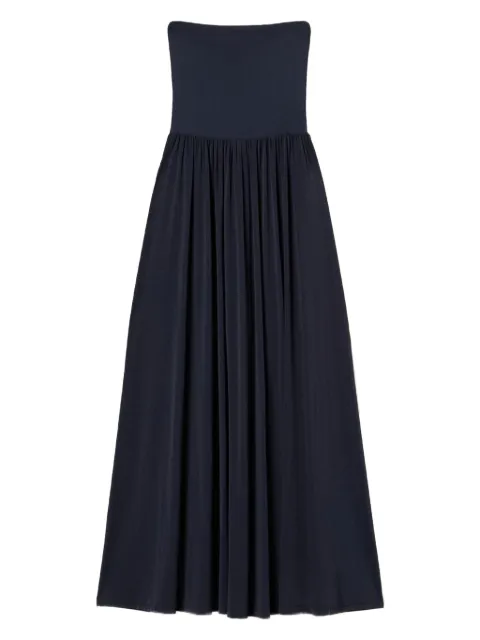 TWINSET vestido largo con diseño strapless