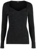 BOSS sequin-embellished jumper - Black