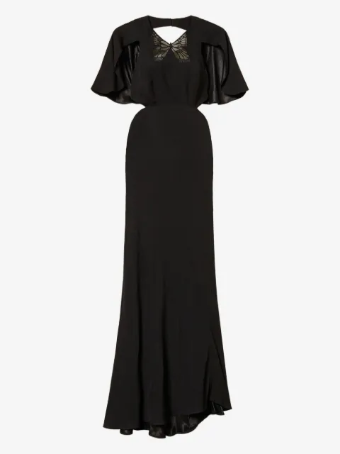 TWINSET embroided butterfly midi dress