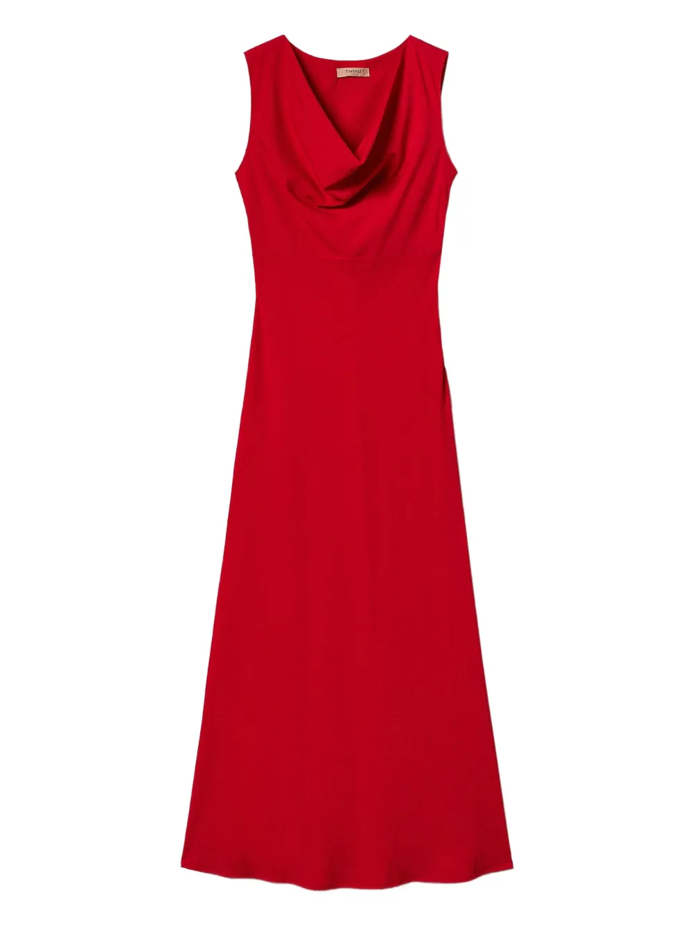 TWINSET cowl-neck dress Rood