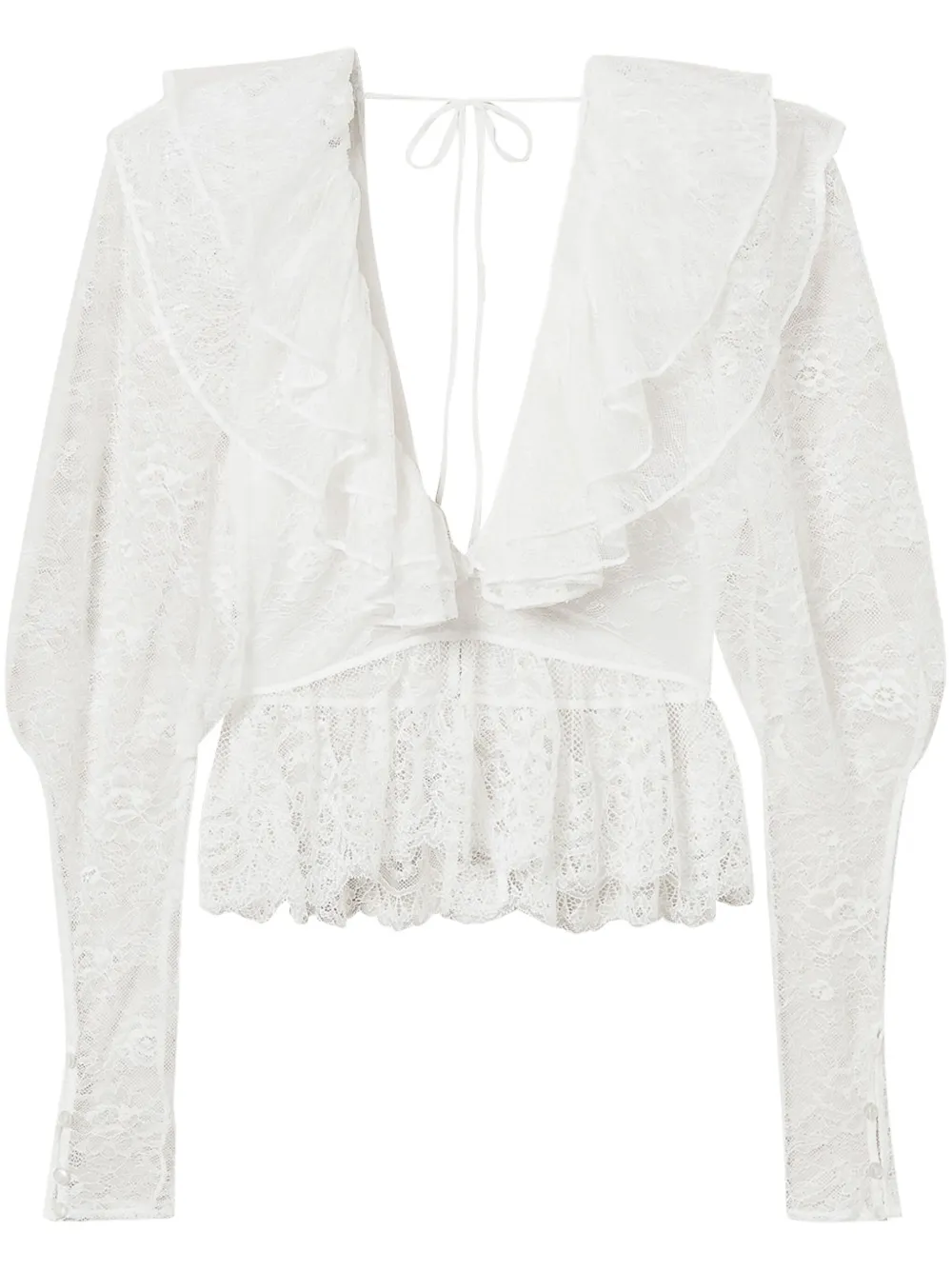 TWINSET Geweven blouse 00282 WHITE SNOW