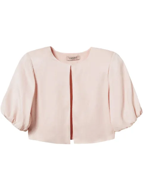 TWINSET logo-plaque jacket 