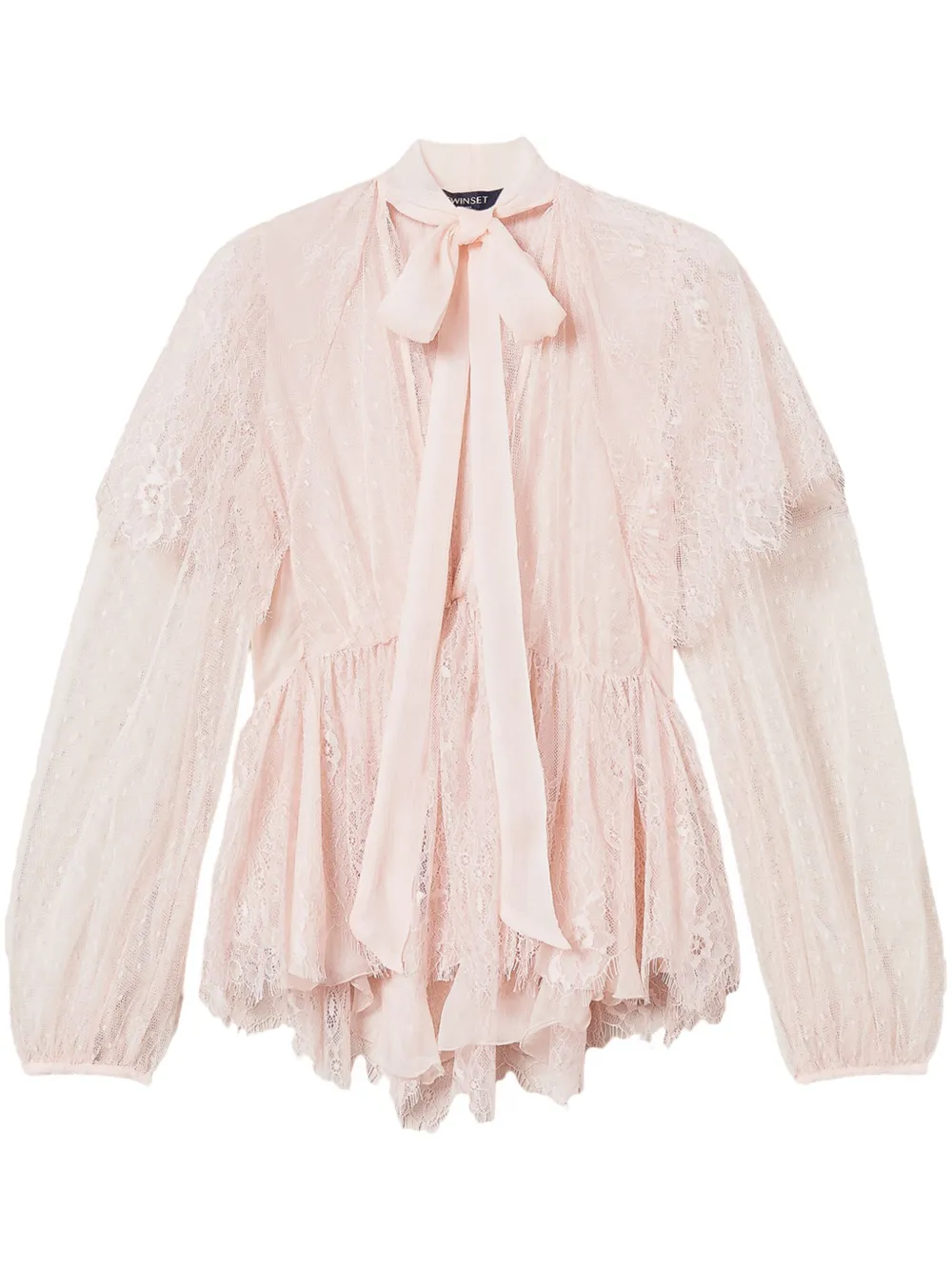 Twinset Woven Blouse In Pink