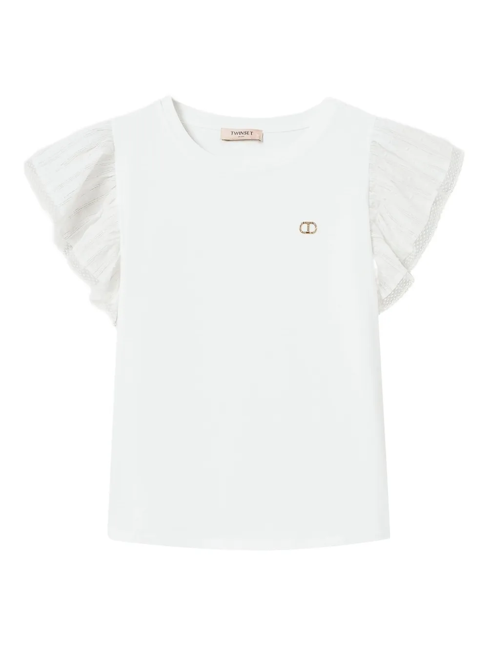 TWINSET T-shirt met ruches Wit