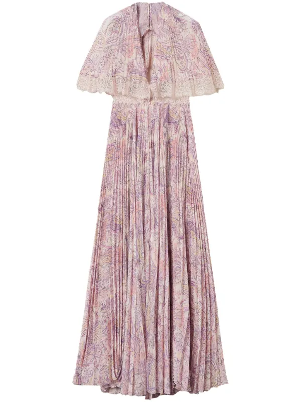 TWINSET Fully Pleated Dress | Pink | FARFETCH AE