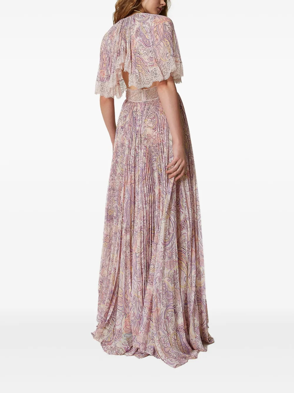 TWINSET Geplooide jurk Roze