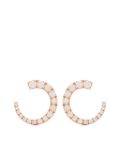 GOLD & ROSES 18K rose gold Sasa S diamond stud earrings - Pink