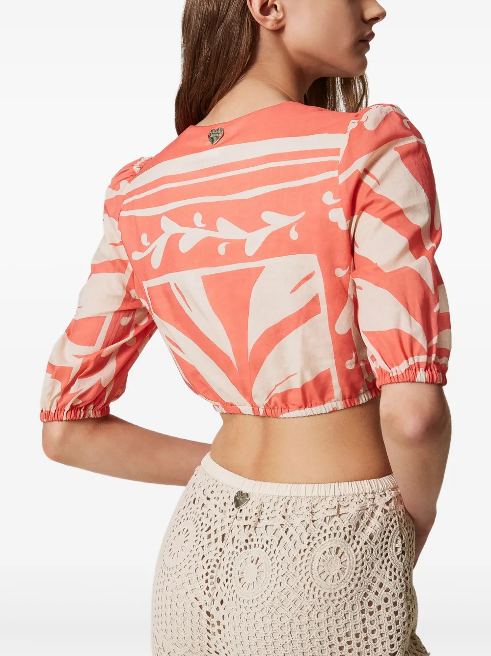 TWINSET Cropped top Oranje