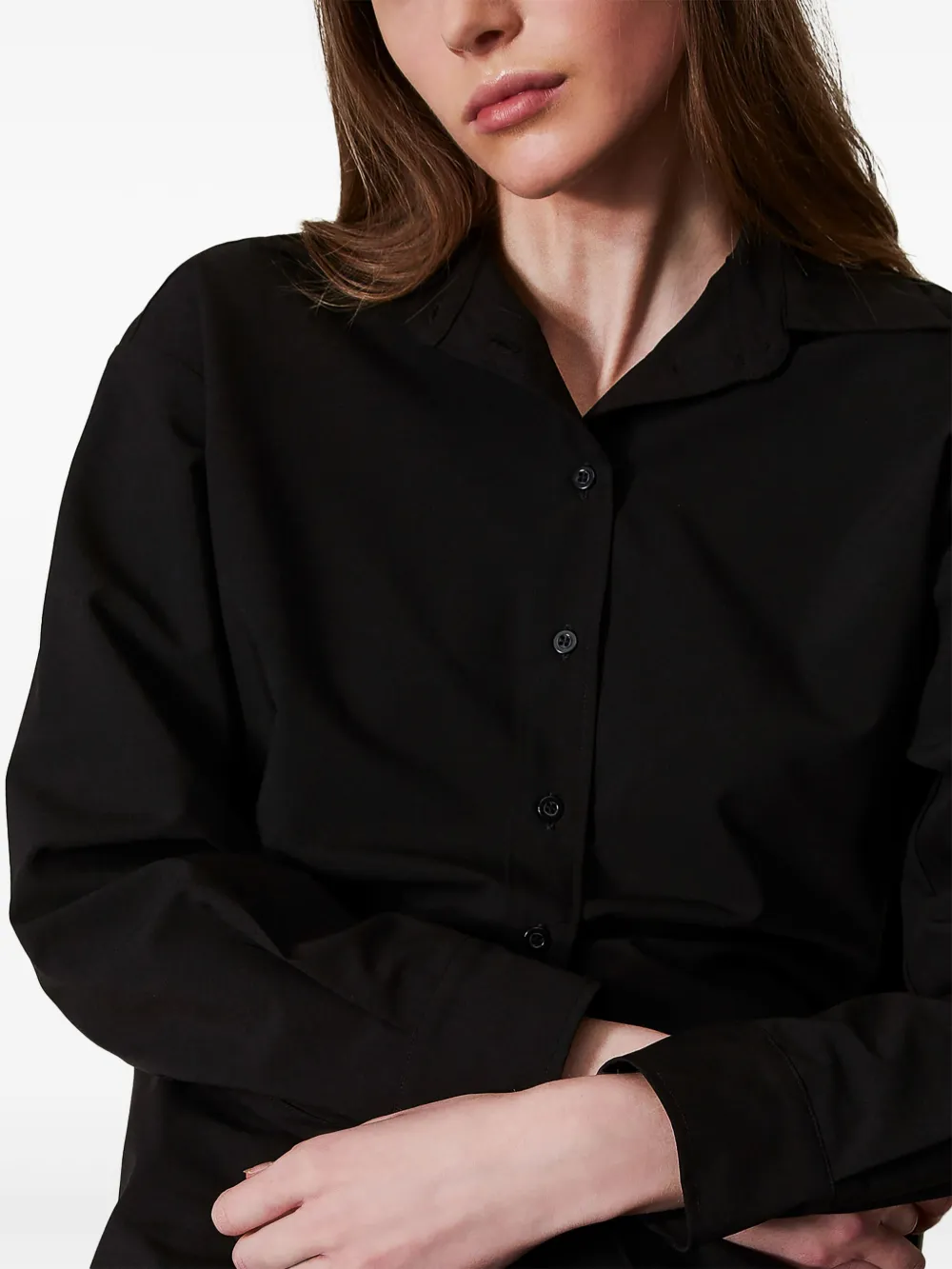 TWINSET blouse van wolblend Zwart