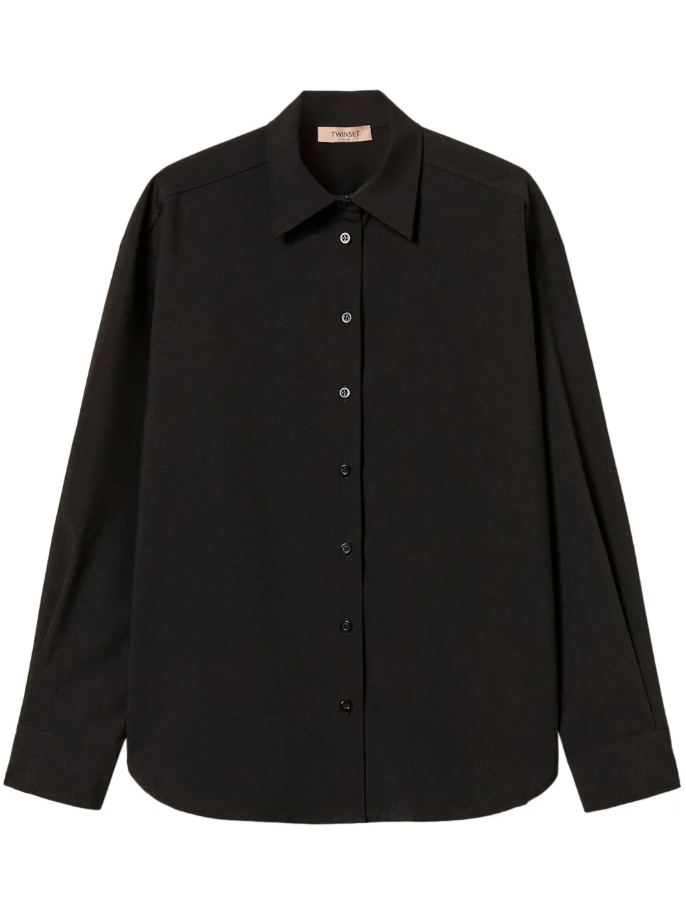 TWINSET blouse van wolblend Zwart