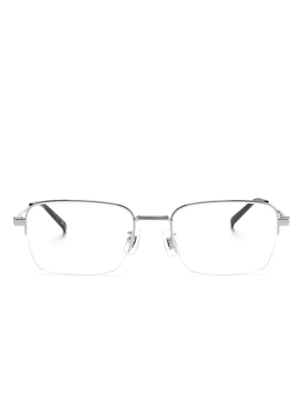 Dunhill ハーフリムレス 眼鏡フレーム | シルバートーン | FARFETCH JP