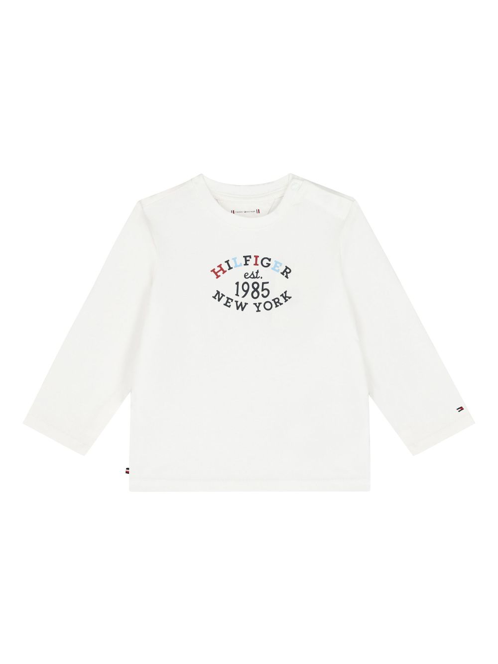 Tommy Hilfiger Junior Younger Boys logo top - White