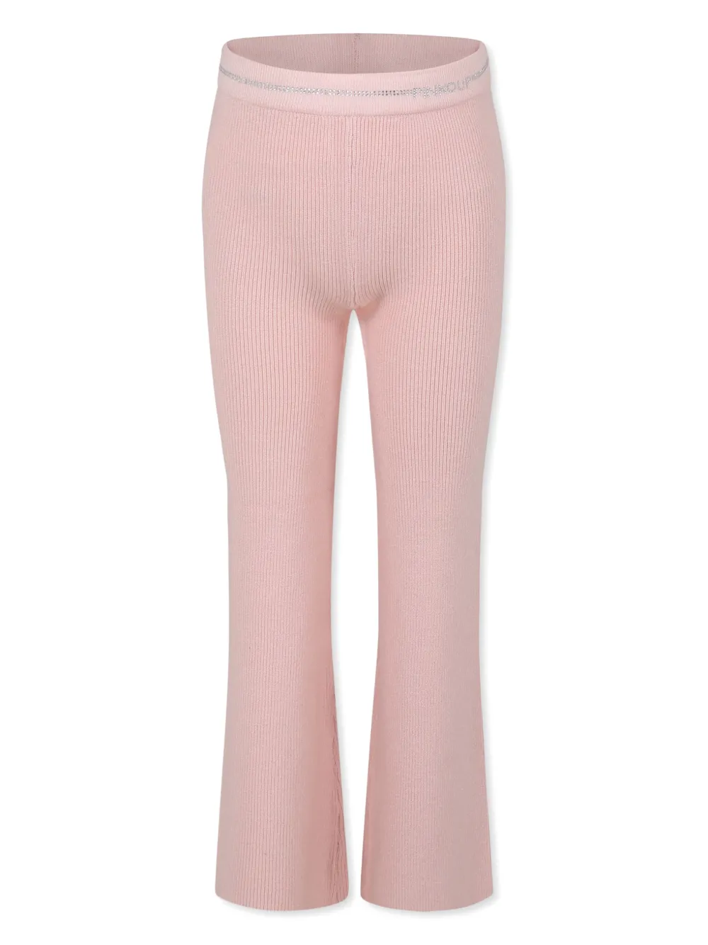 Pinko Kids Trainingsbroek met logo van stras Roze
