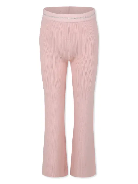Pinko Kids pantalon à logo strassé