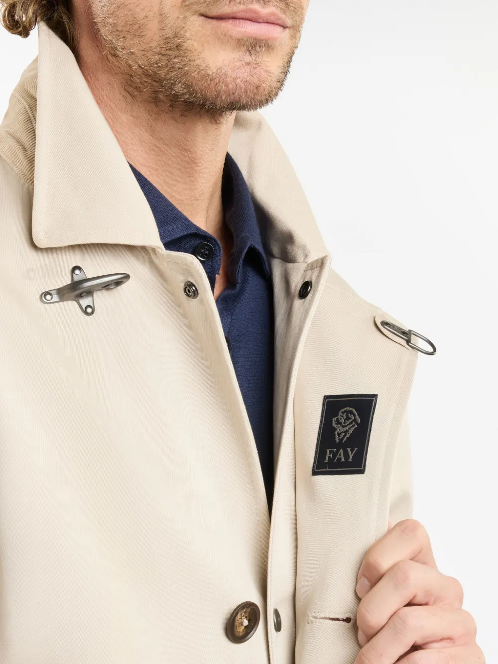 Fay Morning regenjas Beige
