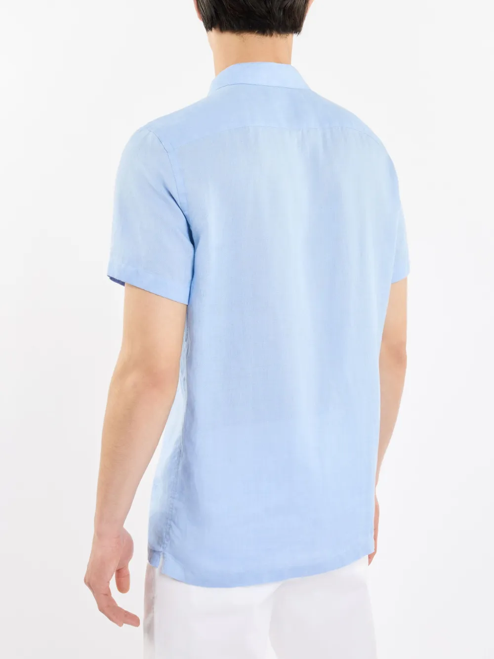 Fay Linnen overhemd Blauw