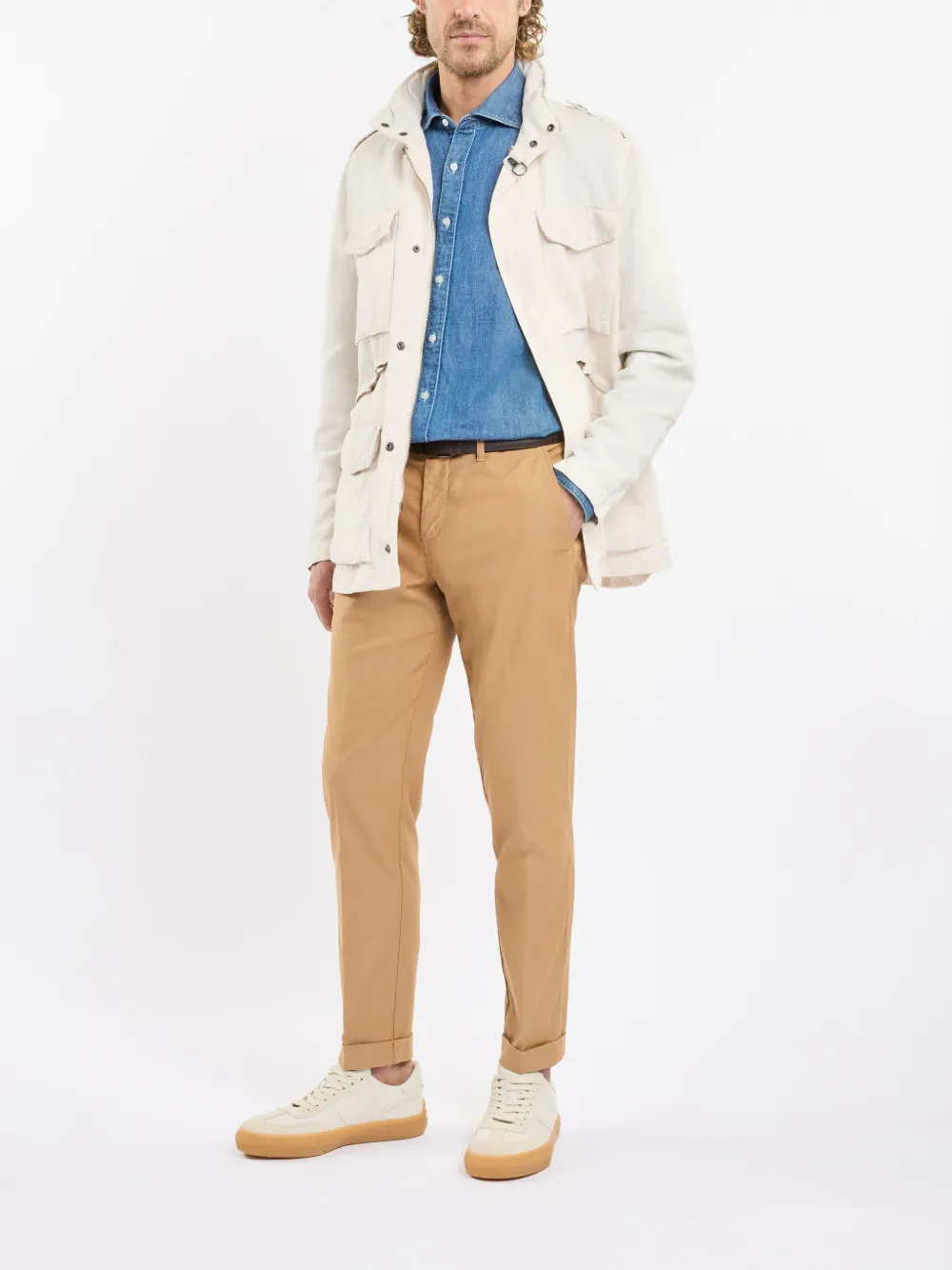 Fay cotton chinos - Beige