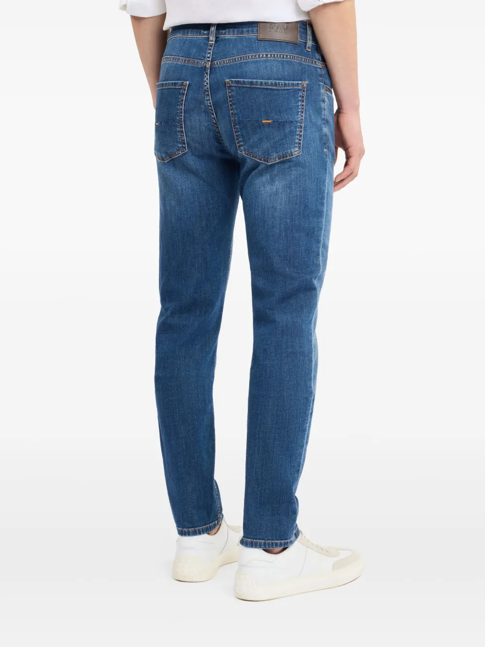 Fay Slim-fit jeans Blauw