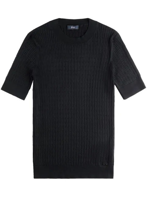 Fay cable-knit T-shirt
