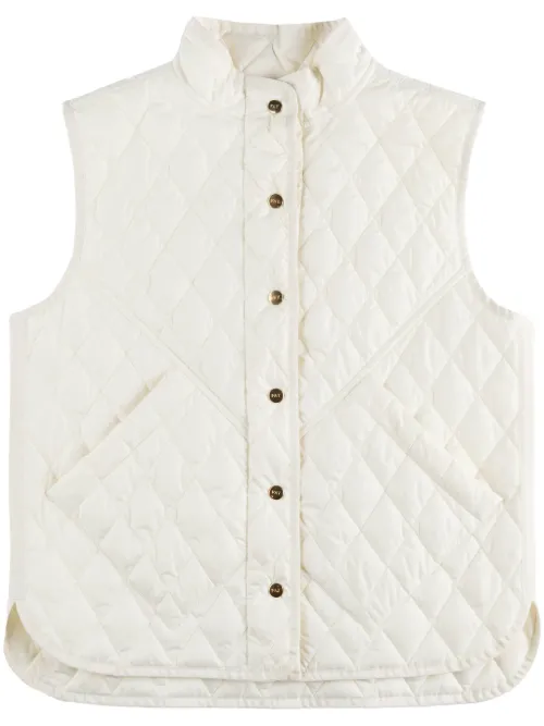 Gilet matelassé à plaque logo - Fay - Modalova
